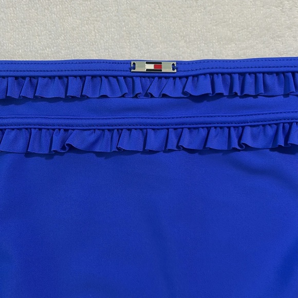 Tommy Hilfiger Small Bottoms Bikini Ruffled High Waist in Provence Blue NWT - Picture 5 of 9